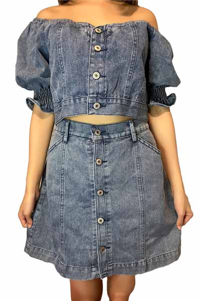 【068】デニムオフショルダー