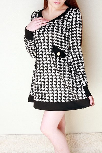 【008】千鳥柄ワンピ